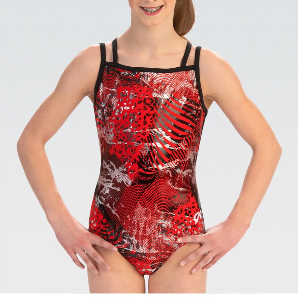 NWT Urban Zebra Workout Leotard Style #E4594 includes matching Scrunchie AM